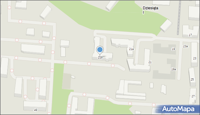 Lublin, Dunikowskiego Ksawerego, 21b, mapa Lublina