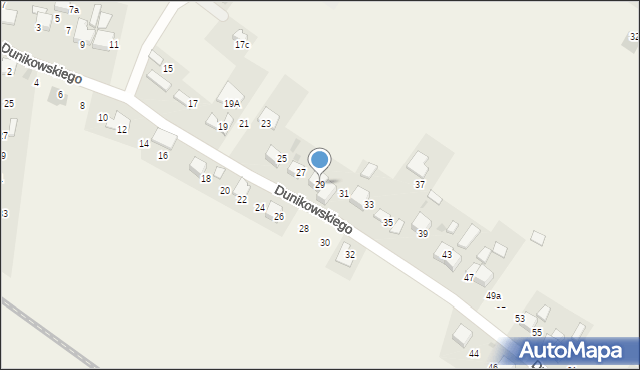 Luszowice, Dunikowskiego Ksawerego, 29, mapa Luszowice