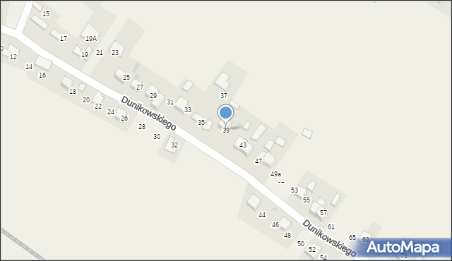 Luszowice, Dunikowskiego Ksawerego, 39, mapa Luszowice