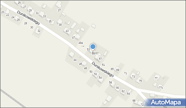 Luszowice, Dunikowskiego Ksawerego, 55, mapa Luszowice
