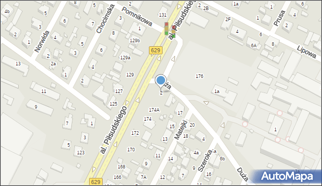 Marki, Duża, 2, mapa Marki