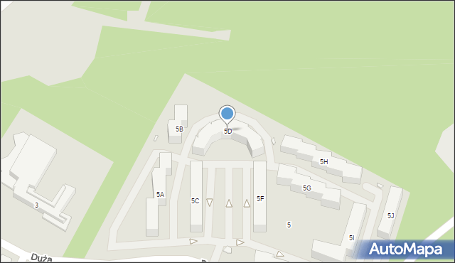 Marki, Duża, 5D, mapa Marki