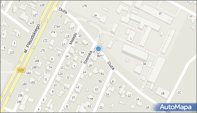 Marki, Duża, 6b, mapa Marki