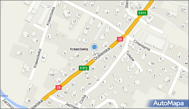 Miejsce Piastowe, Dukielska, 24, mapa Miejsce Piastowe