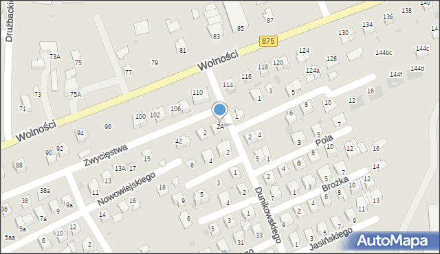 Mielec, Dunikowskiego Ksawerego, 2A, mapa Mielca