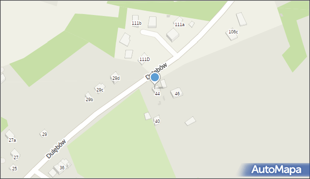 Nałęczów, Dulębów Heleny i Kazimierza, 44a, mapa Nałęczów