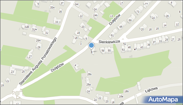 Nałęczów, Dulębów Heleny i Kazimierza, 6, mapa Nałęczów