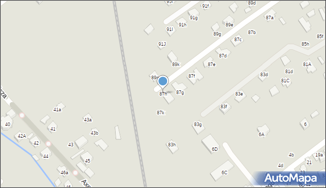 Nowy Sącz, Dunajcowa, 87h, mapa Nowego Sącza