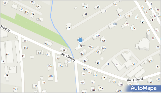 Nowy Sącz, Dunikowskiego Ksawerego, 10F, mapa Nowego Sącza