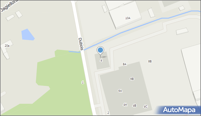 Nysa, Dubois Stanisława, 8, mapa Nysy