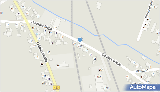 Opole, Dunikowskiego Ksawerego, 12a, mapa Opola