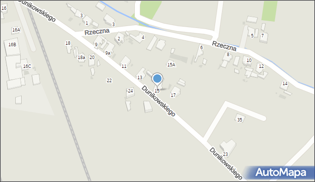 Opole, Dunikowskiego Ksawerego, 15, mapa Opola