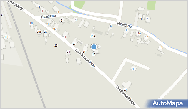 Opole, Dunikowskiego Ksawerego, 17, mapa Opola