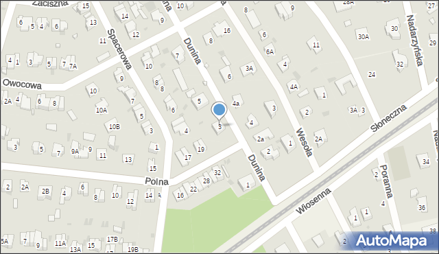 Otrębusy, Dunina Edmunda, 3, mapa Otrębusy