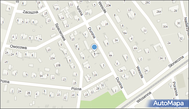 Otrębusy, Dunina Edmunda, 5, mapa Otrębusy