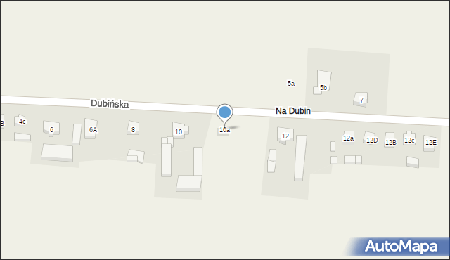 Pakosław, Dubińska, 10a, mapa Pakosław