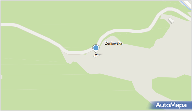 Piwniczna-Zdrój, Duchówka, 57, mapa Piwniczna-Zdrój