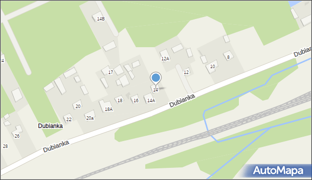 Platerów, Dubianka, 14, mapa Platerów