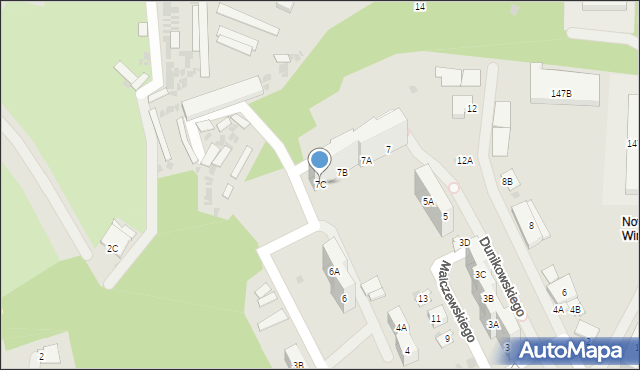 Ruda Śląska, Dunikowskiego Ksawerego, 7C, mapa Rudy Śląskiej