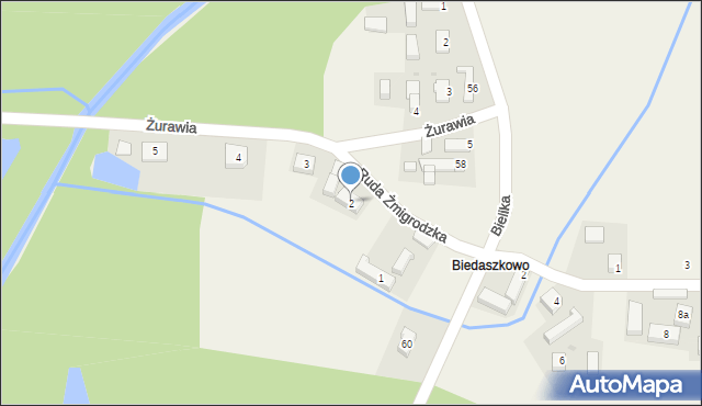 Ruda Żmigrodzka, Dudka, 2, mapa Ruda Żmigrodzka