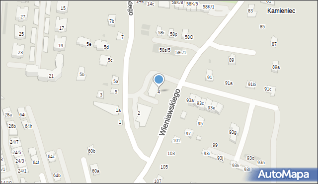 Rzeszów, Dunikowskiego Ksawerego, 4, mapa Rzeszów