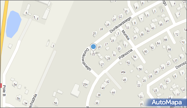 Ślesin, Dunikowskiego Ksawerego, 21, mapa Ślesin