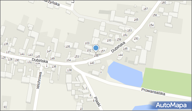 Słupia Kapitulna, Dubińska, 155, mapa Słupia Kapitulna