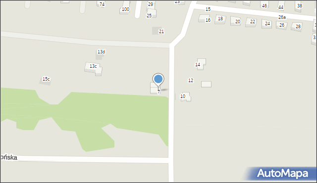 Słupsk, Duńska, 7, mapa Słupska