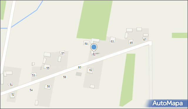 Snochowice, Duża, 61, mapa Snochowice