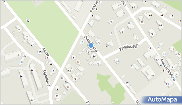 Śrem, Dutkiewicza Józefa, 14, mapa Śrem