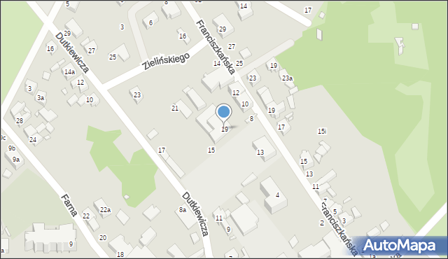 Śrem, Dutkiewicza Józefa, 19, mapa Śrem