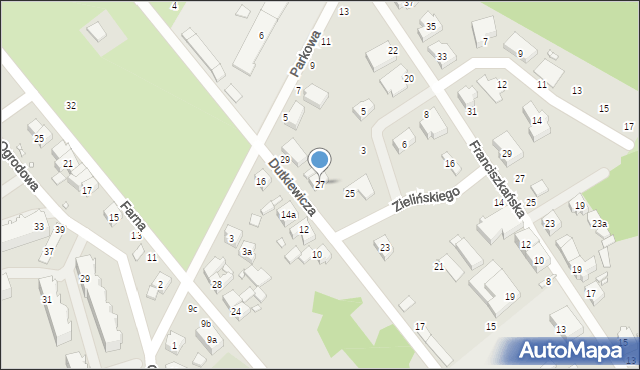 Śrem, Dutkiewicza Józefa, 27, mapa Śrem