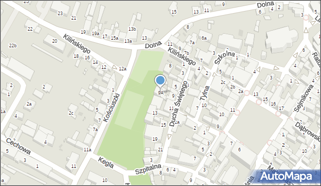 Środa Wielkopolska, Ducha Świętego, 9A, mapa Środa Wielkopolska