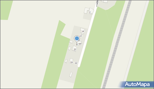 Strzebiń, Dubielowska, 8, mapa Strzebiń