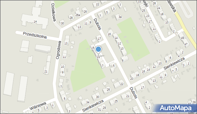 Strzelin, Dubois Stanisława, 11, mapa Strzelin