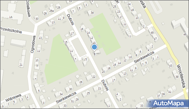 Strzelin, Dubois Stanisława, 6, mapa Strzelin