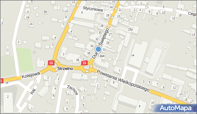 Strzelno, Ducha Świętego, 33, mapa Strzelno