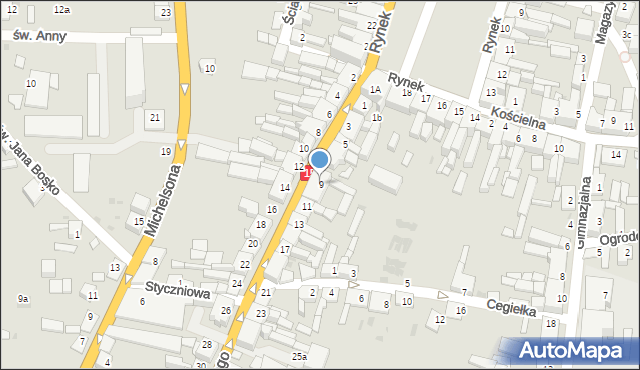 Strzelno, Ducha Świętego, 9, mapa Strzelno
