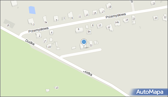 Sulęcin, Dudka Mirosława, 19b, mapa Sulęcin