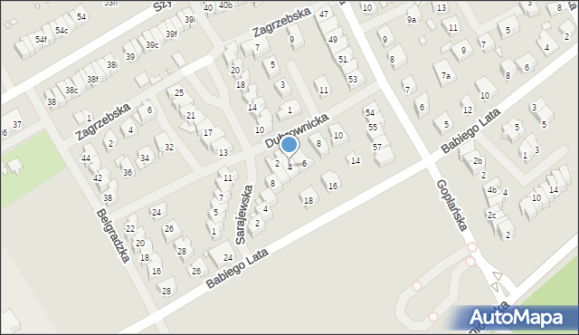 Szczecin, Dubrownicka, 4, mapa Szczecina