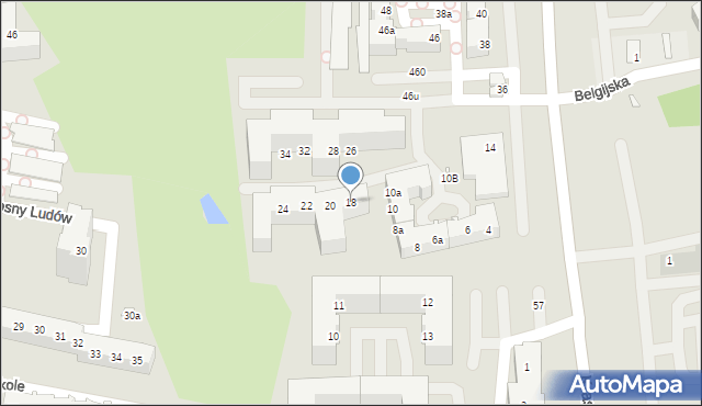 Szczecin, Duńska, 18, mapa Szczecina