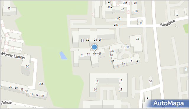 Szczecin, Duńska, 20, mapa Szczecina