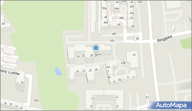 Szczecin, Duńska, 26, mapa Szczecina