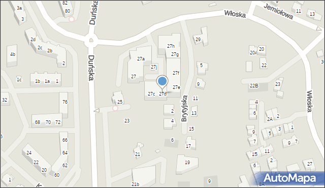 Szczecin, Duńska, 27d, mapa Szczecina