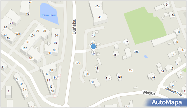 Szczecin, Duńska, 37, mapa Szczecina