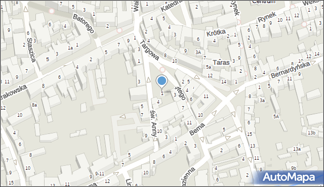 Tarnów, Ducha Świętego, 1, mapa Tarnów