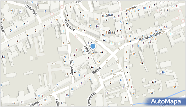 Tarnów, Ducha Świętego, 6, mapa Tarnów