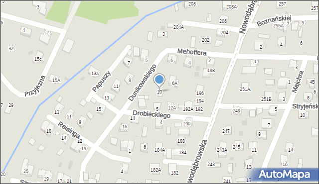 Tarnów, Dunikowskiego Ksawerego, 10, mapa Tarnów