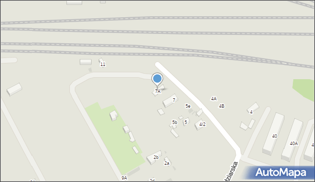 Warszawa, Dudziarska, 7A, mapa Warszawy