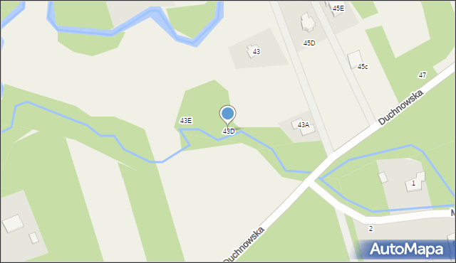 Wiązowna, Duchnowska, 43D, mapa Wiązowna